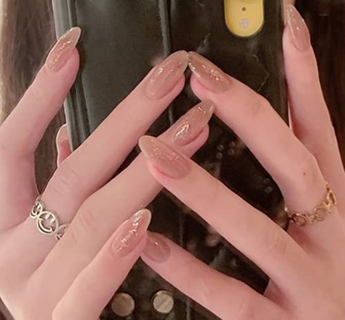 KJDSE Nagelsticker Nagelfolie Selbstklebend Nagellack Sticker 1 Set 24pcs Design Selbstklebende Maniküre Einfarbig… – Bild 5