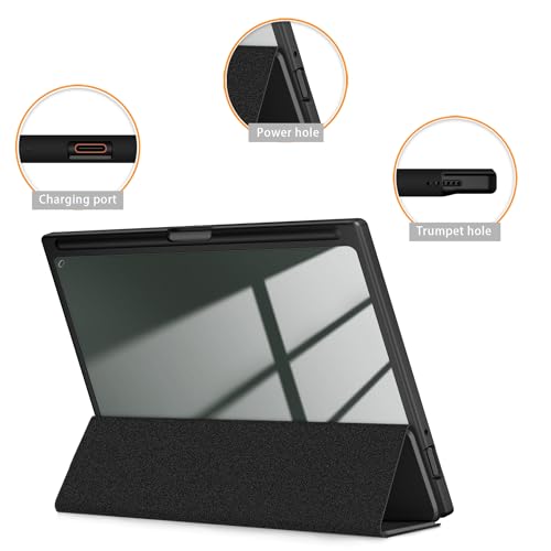 Coque BOOX Note Air4 C transparente en polycarbonate avec support stylo