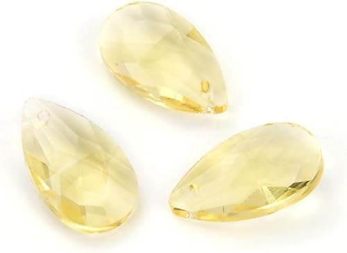 Miniatura 9 de 20 piezas de candelabro de cristal facetado checo con forma de pera, atrapasoles de 0.866 in (0.87 pulgadas) septiembre zafiro azul piedra natal