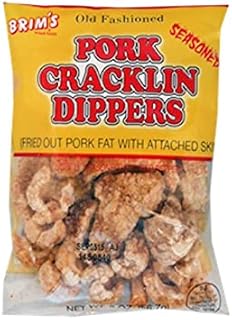 Brim Delicious Pork Cracklin Dippers w/Red Pepper Seasoning 1.75oz bags (Pack of 3)