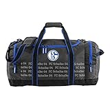 FC Schalke 04 - S04 Sporttasche Größe: ca. 60 x 27 x 30 cm Material: Polyester Farbe: grau, schwarz, königsblau Offiziell lizenziertes Produkt