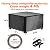 Square Fire Pit Cover 32 Inch Outdoor Heavy Duty Fire Table Cover 100% Waterproof Gas Fire Pit Cover Three-Layer Composite Material (32"L x 32"W x 16"H,Black)