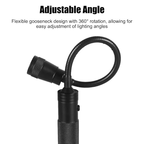Grill Licht, 1/2 Stuck Magnetische Grilllampe mit Flexible Schwanenhals, 350Lm, 360° Drehbare Batteriebetrieben BBQ Arbeitslampe für Barbecue Picknick Outdoor, Geschenk zum Vatertag