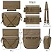 WYNEX Tactical Plate Carrier Drop Pouch Dangler Pouch for Molle Carrier Vest Chest Rig Accessories with Hook Loop Panel