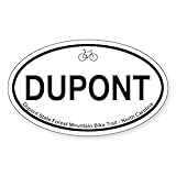 CafePress Dupont State Forest Mountain Bike Trail Oval Car Bumper Sticker
