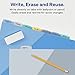 Avery Write & Erase Pocket Plastic Dividers for 3 Ring Binders, 8-Tab Sets, Multicolor, Tabs Viewable Beyond Sheet Protectors, 1 Set (16177)