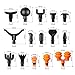 AiRelax Massage Gun Attachments for Hypervolt Go, Upgraded 15 PCS Massager Heads to Meet Different Needs for Deep Tissue Muscle Massage Gun, Plug-n-Play MassageGun Accessories Easy to Use.
