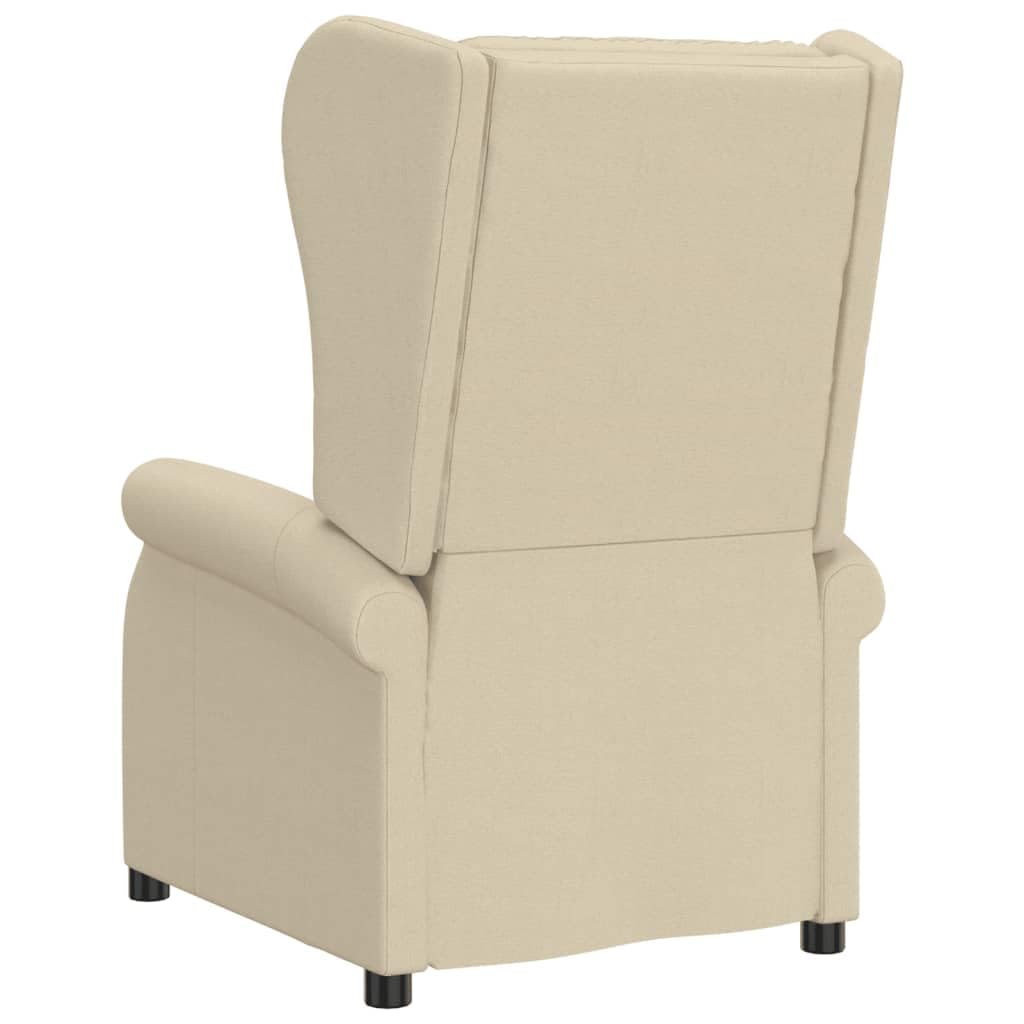 Genérico Sillón orejero reclinable eléctrico Tela Crema,Mobiliario,Sillas,Sillones,Crema,27.9 kg,3098328