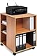 Durable Multifunktions-Wagen 74/59, 3-seitig offen mit 6 Regalböden (528 x 748 x 592 mm), Buche, 311347