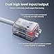 PNGKNYOCN Car Stereo Hight to Low Converter, 2-Kanal Car Audio Speaker Wire to RCA Line Output Converter für das Hinzufügen von Verstärker Subwoofer zu Stock Stereo