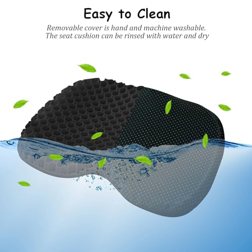 Image of NEW-Vi Anti-Slip Kayak Seat Cushion - Waterproof Thicken Gel Boat Kayak Canoe Rowing Stadium Pad for Sit in Kayak Chair Kayak Accessories Equipment Gear for Fishing Kayak