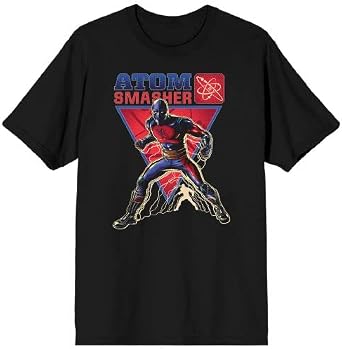 Black Adam Atom Smasher Mens Black T-Shirt