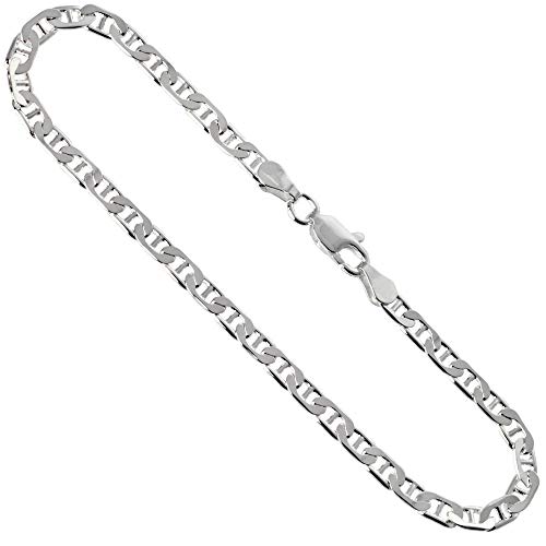 925 Sterling Silver Anklets For Women, Ankle Bracelets for Women, Basic Chain Link Anklets For Women, Rope Chain, Curb Chain, Figaro Chain