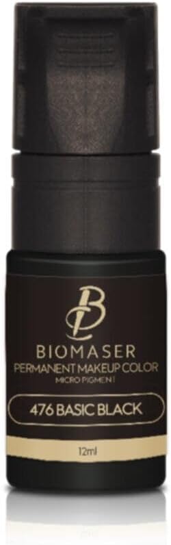 Biomaser Kalıcı Makyaj Nano Pigment, Eyeliner, Basic Black, 12 ml