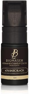 Biomaser Kalıcı Makyaj Nano Pigment, Eyeliner, Basic Black, 12 ml