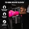 Hayabusa T3 Boxing Gloves for Kids and Teens Wrist and Knuckle Protection, Dual-X Hook and Loop Closure, Splinted Wrist Support, 5 Layer Foam Knuckle Padding