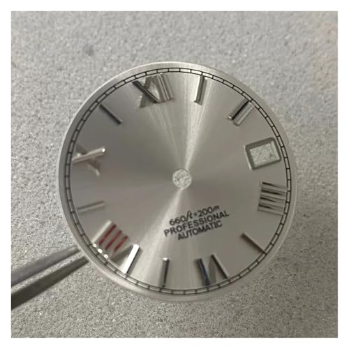 [merasci] yaoqijie 28.5mm NH35 _C Ȃ[}EHb`tFCX NH35 NH36 @B[ugp[cANZT[ lasting(Silver Silver Nails)