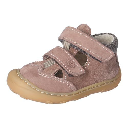 RICOSTA Jungen Low-Top Sneaker EBI, Baby und Kleinkinder Lauflernschuhe, Weite: MITTEL, lose Einlage, Klettverschluss, Halbschuhe, Schoko (272), 21 EU