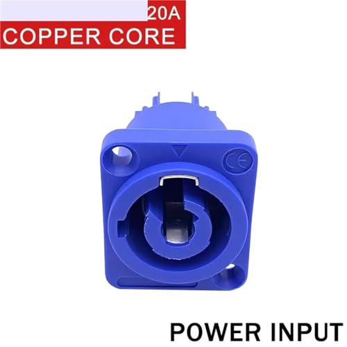 Conector de 3 pines 20A con bloqueo de seguridad para cables de iluminación y pantallas 5 piezas 3