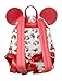 Loungefly Disney Minnie Mouse Roses Allover Print Womens Double Strap Shoulder Bag Purse