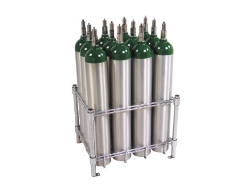 Stack & Rack Oxygen Tank Storage Rack - Holds 12 E Size Cylinders by W.T. Farley Inc
