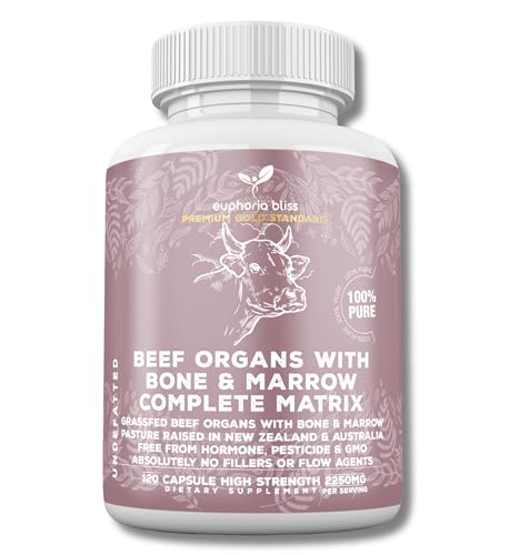 Premium Beef Organs & Bone & Marrow Complex Duo - 120 Capsules Gr...