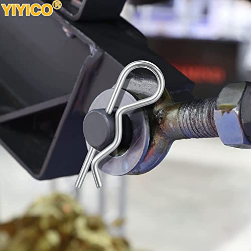 Splinte Sortiment Federstecker Edelstahl Federsplinte 110Stk Sicherungssplinte R Clips 7 Verschiedene Größen für Sicherheitsverriegelung Und Schnelles Anziehen