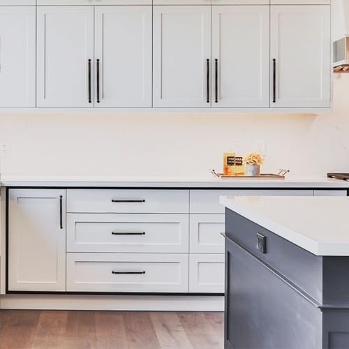 Tiradores de cocina Amerdeco de bronce aceitado para remodelar armarios y cajones del hogar 5
