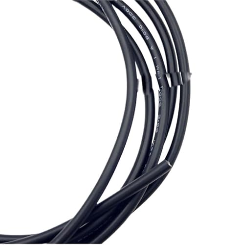 Cable de alambre revestido de 10M 28 26 24 22 20 18 16 AWG Cable de señal de cobre 2 3 4 5 6 7 8 10 Core Cable de audio electrónico suave UL2464(Black 30AWG,5Cores)