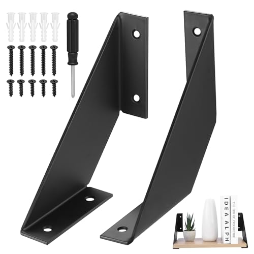 2 Pièces Connecteurs d'Angle pour Meubles, 15 cm Supports d'Angles en Métal, Coins Equerre Triangulaires pour étagères Armoires Tables Chaises Meubles en...