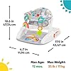 Bright Starts Learn-to-Sit Baby Floor Seat, 2-Positions Grow with Infant, Portable Baby Chair, Includes Sensory Toys, Unisex, 4-12 Months, Playful Paradise #2