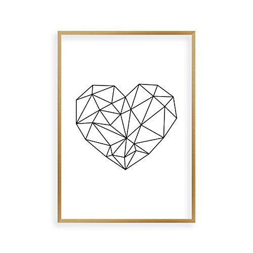 Blim & Blum Geometric Heart Print