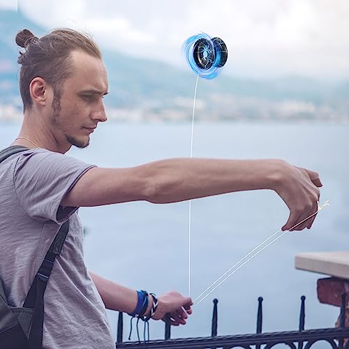 Lenwen LENWEN-RESPONSIVE YOYO-203 50 Pcs Alloy Responsive Ball Colorful Responsive Yoyo Bulk Metal Beginner String Trick Ball Adults Players Auto Return Technology Ball thumb #4