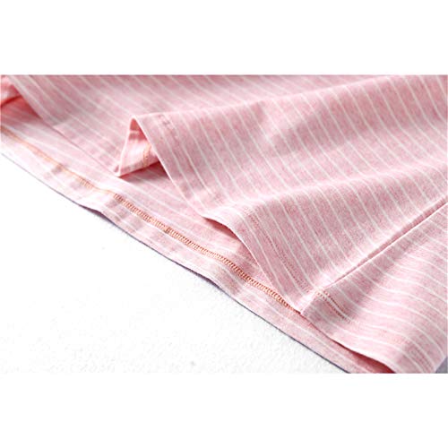 Uobzyaq Princess Nightgowns For Toddler Girls Cotton Stripe Sleepwear Pajamas Summer Short Sleeve Nightdress For 3-10 Years Pink Size 5-6Years(120) #TOP6