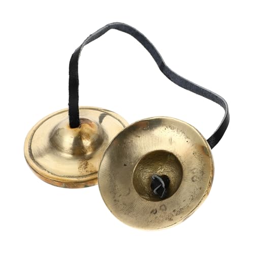 SAFIGLE 1pc Ring The Bell Yoga Meditation Bell Religious Musical Apparatus Handmade Meditation Chime Bells Musical Instruments Meditation Cymbal Bell Large Buddhist Supplies Copper