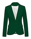 LookbookStore Womens Blazer Casual Blazer for Women Summer for Women Lightweight Business Casual Jacket Verdant Green Size M Size 8 10