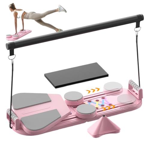 Planche Pilates Pliable 5-en-1 avec Machine Abdominale Intégrée