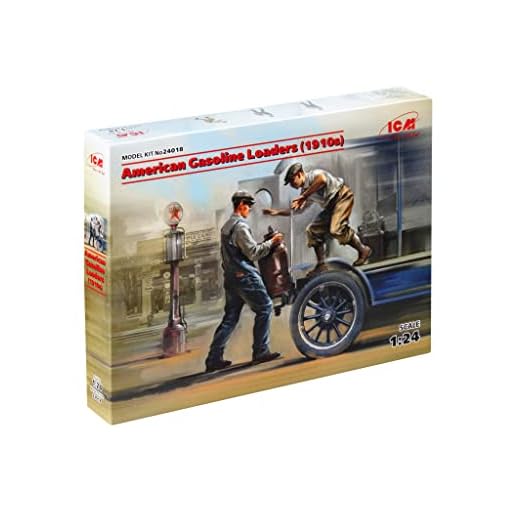 ICM 24018 Modelos de figuras de plástico American Gasoline Loaders (1910s) (2 figuras) - Escala 1:24