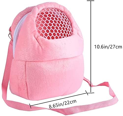 Image of Litewoo Sugar Glider Carrier Travel Bag, Breathable Portable Pouch (Pink)