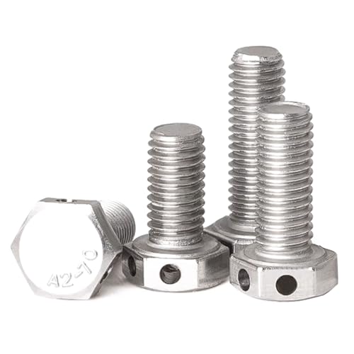 304 Stainless Steel M10 Drilled Hex Head Screws