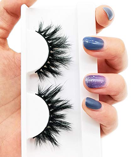 Fyonas Mink Eyelashes 100% Siberian Mink Fur False lashes Wispy Natural Layered Effect for Makeup(KNG31)
