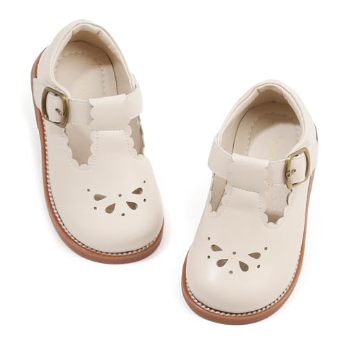 Image of PHIRAMIN Toddler Girl Mary Jane Dress Shoes-Little Girl School Uniform Shoes for Wedding Party