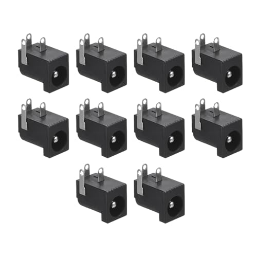 M METERXITY Pack de 5 Conectores DC Power Jack 3 Pin 5.5x2.5mm miniatura 1
