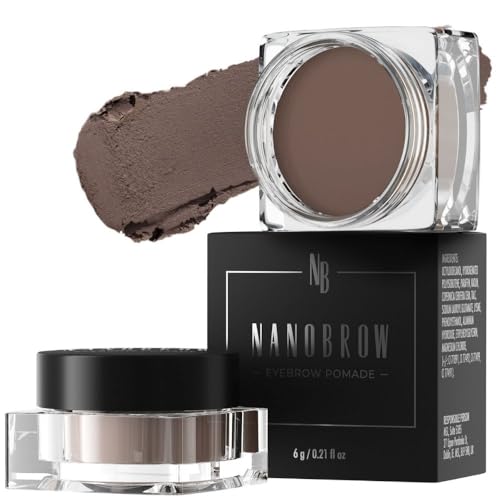 Pomada de Cejas Nanobrow Eyebrow Pomade - Pomada resistente al agua para cejas (Marrón oscuro)