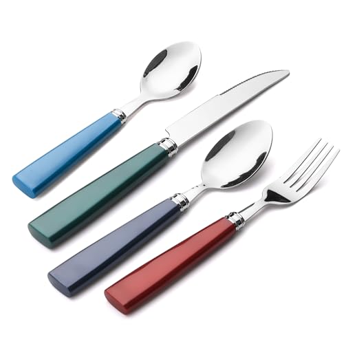 HIFIND 24 Pieces Silverware Set, Service...