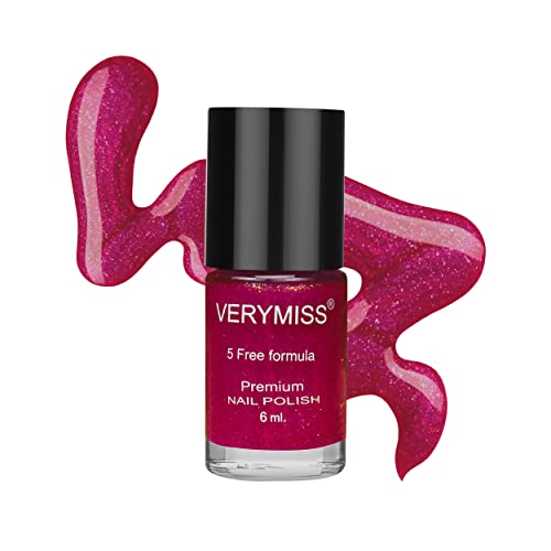 Verymiss Premium Glitter Nail Polish 6ml – Pink Wink