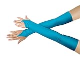 lucky baby store Mädchen 'Boys' Erwachsene Halloween Make-Up Fingerlose Über Elbow Cosplay Kostüm Handschuhe (blue)