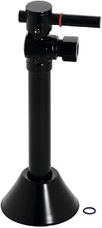 Kingston CC83200DL x 3/8" O.D. Comp Angle Shut-Off Valve, Matte Black