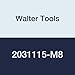 Walter Tools 2031115-M8 Paradur HSS Machine Tap, TIN Finish, 8 mm Shank Diameter, 1.25 mm Thread Length, 18 mm Cutting Length, 90 mm Overall Length, M8 Cutting Diameter