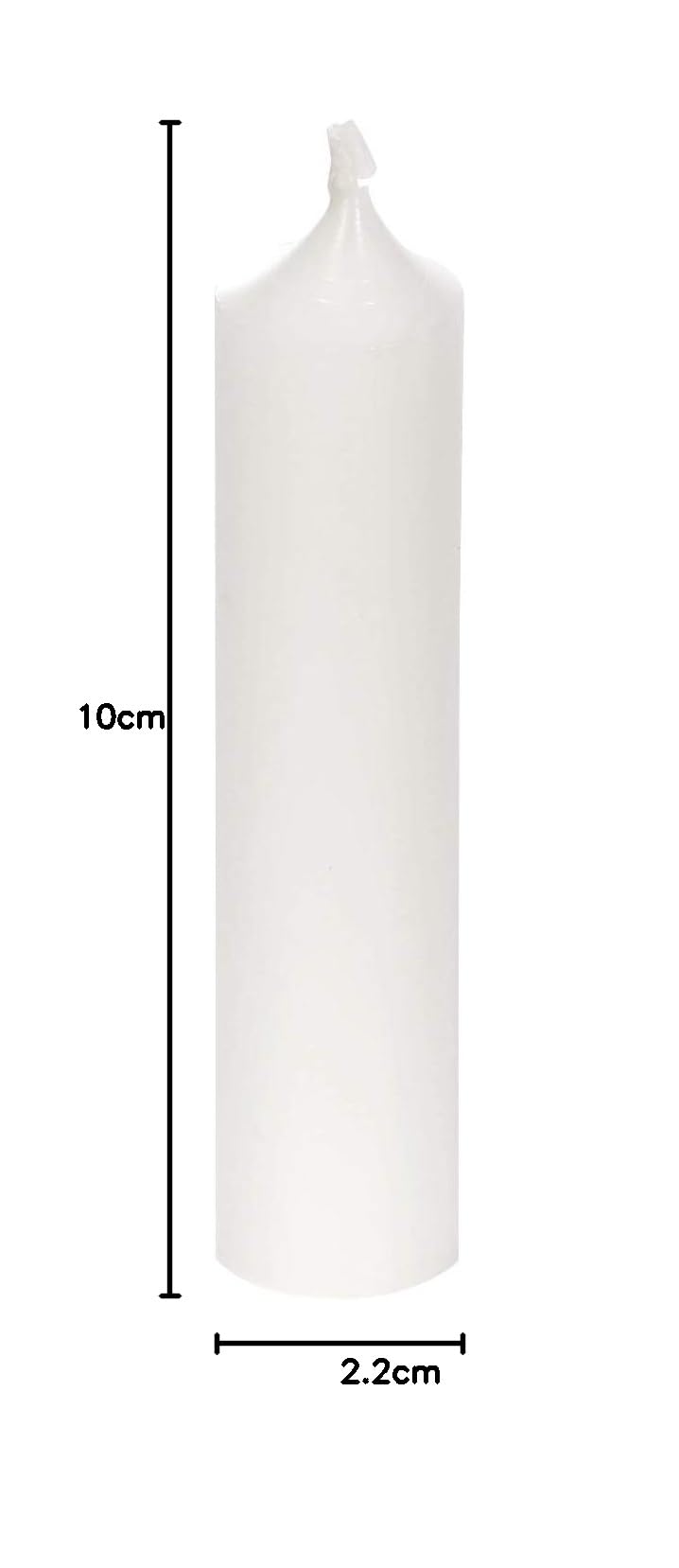 Bütic GmbH Lot De 16 Bougies à Tige Colorées 100 Mm X 22 Mm